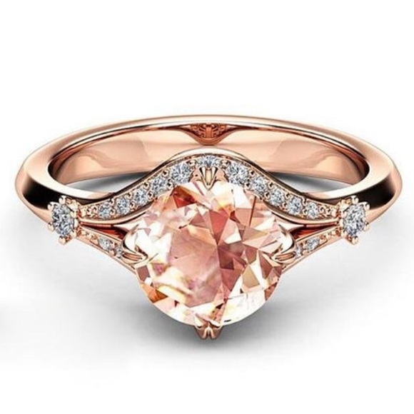 Champagne Rose Gold Plated Romantic 5A - Picture 2 of 3